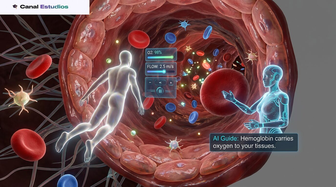 Dentro del torrente sanguíneo en VR