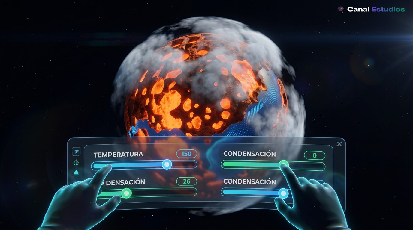 Formación de los océanos en VR