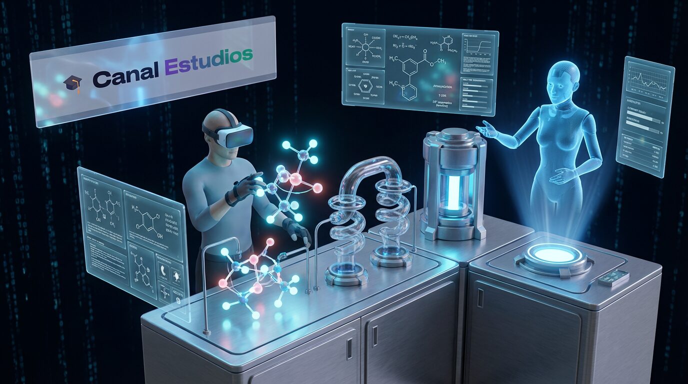 Reacciones químicas en 3D en VR